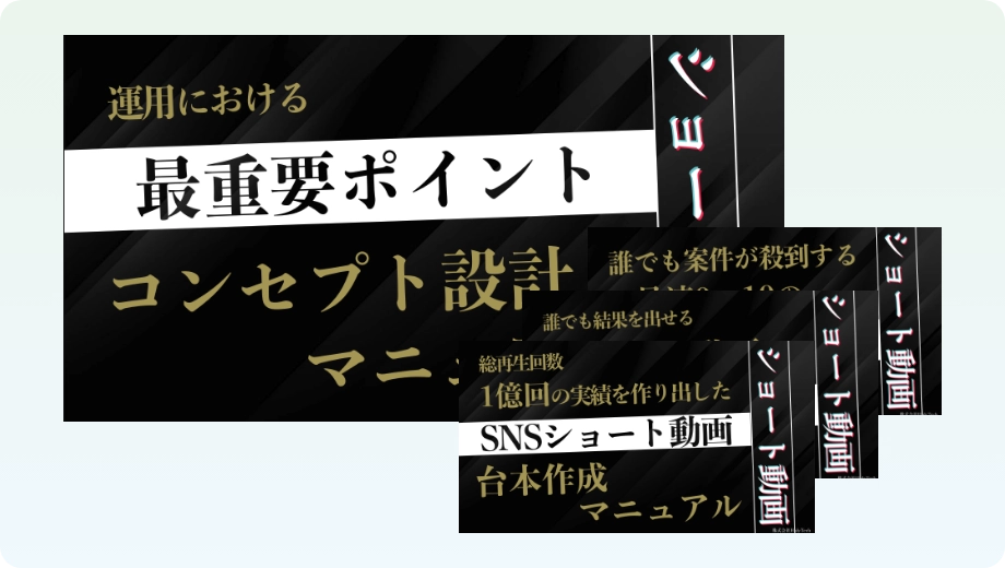 実践で使えるSNS運用マニュアルを完備